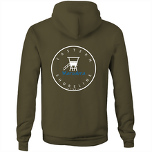 Load image into Gallery viewer, Maroubra Lord of the Beach - Pocket Hoodie Sweatshirt - Navy / Light Blue (and other Mate ! )