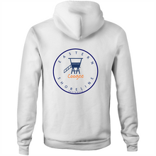 Load image into Gallery viewer, Coogee Lord of the Beach - Pocket Hoodie Sweatshirt - White / Orange