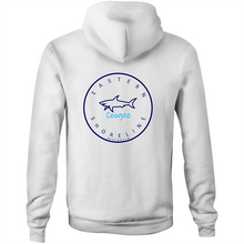Load image into Gallery viewer, Coogee Lord of the Ocean - Pocket Hoodie Sweatshirt - White / Light Blue