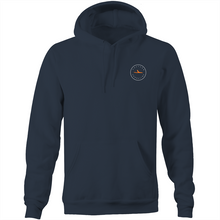 Load image into Gallery viewer, Coogee Lord of the Surf - Pocket Hoodie Sweatshirt - Navy / Orange (and other Mate ! )