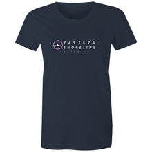 Load image into Gallery viewer, Eastern Shoreline - The "Thelma" Womens Crew T-Shirt - Navy or Black