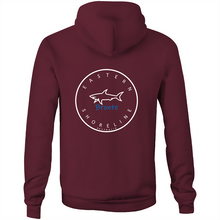 Load image into Gallery viewer, Bronte Lord of the Ocean - Pocket Hoodie Sweatshirt - Red / Light Blue (and other Mate ! )