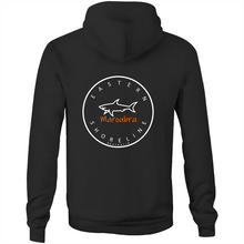Load image into Gallery viewer, Maroubra Lord of the Ocean - Pocket Hoodie Sweatshirt - Navy / Orange (and other Mate ! )