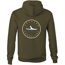 Load image into Gallery viewer, Bronte Lord of the Surf - Pocket Hoodie Sweatshirt - Navy / Light Blue (and others Mate ! )