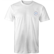 Load image into Gallery viewer, Maroubra Lord of the Ocean - Mens T-Shirt - White / Light Blue