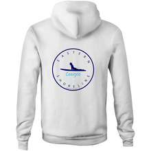 Load image into Gallery viewer, Coogee Lord of the Surf - Pocket Hoodie Sweatshirt - White / Light Blue