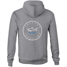 Load image into Gallery viewer, Bronte Lord of the Ocean - Pocket Hoodie Sweatshirt - Red / Light Blue (and other Mate ! )