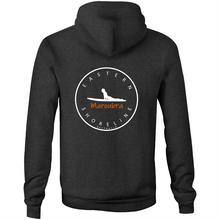 Load image into Gallery viewer, Maroubra Lord of Surf - Pocket Hoodie Sweatshirt - Navy / Orange (and other Mate ! )