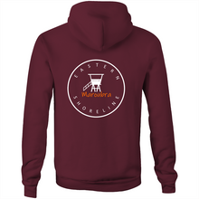 Load image into Gallery viewer, Maroubra Lord of the Beach - Pocket Hoodie Sweatshirt - Grey / Orange (and other Mate ! )
