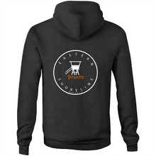 Load image into Gallery viewer, Bronte Lord of the Beach - Pocket Hoodie Sweatshirt - Black / Orange (and other Mate ! )