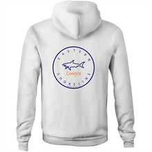 Load image into Gallery viewer, Coogee Lord of the Ocean - Pocket Hoodie Sweatshirt - White / Orange