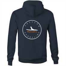 Load image into Gallery viewer, Maroubra Lord of Surf - Pocket Hoodie Sweatshirt - Navy / Orange (and other Mate ! )