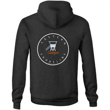Load image into Gallery viewer, Coogee Lord of the Beach - Pocket Hoodie Sweatshirt - Grey Merle / Orange (and other Mate ! )