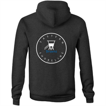 Load image into Gallery viewer, Bronte Lord the Beach - Pocket Hoodie Sweatshirt - Navy / Light Blue (and other Mate ! )