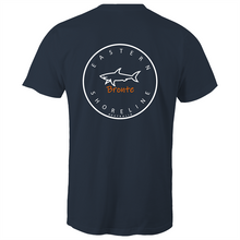 Load image into Gallery viewer, Bronte Lord of the Ocean - Mens T-Shirt - Navy / Orange