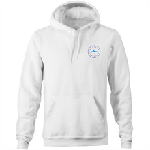 Load image into Gallery viewer, Bronte Lord of the Ocean - Pocket Hoodie Sweatshirt - White / Light Blue