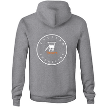 Load image into Gallery viewer, Bronte Lord of the Beach - Pocket Hoodie Sweatshirt - Black / Orange (and other Mate ! )