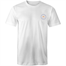 Load image into Gallery viewer, Maroubra Lord of the Ocean - Mens T-Shirt - White / Orange