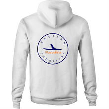 Load image into Gallery viewer, Maroubra Lord of Surf - Pocket Hoodie Sweatshirt - White / Orange