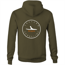 Load image into Gallery viewer, Bronte Lord of the Surf - Pocket Hoodie Sweatshirt - Navy / Orange (and other Mate ! )