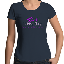 Load image into Gallery viewer, Little Bay Shark - Womens Scoop Neck T-Shirt