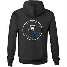 Load image into Gallery viewer, Maroubra Lord of the Beach - Pocket Hoodie Sweatshirt - Navy / Light Blue (and other Mate ! )
