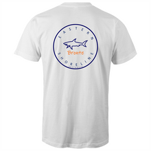 Load image into Gallery viewer, Bronte Lord of the Ocean - Mens T-Shirt - White / Orange