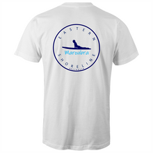 Load image into Gallery viewer, Maroubra Lord of Surf - Mens T-Shirt - White / Light Blue