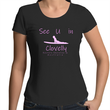 Load image into Gallery viewer, See U in Clovelly - Womens Scoop Neck T-Shirt