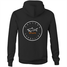 Load image into Gallery viewer, Bronte Lord of the Ocean - Pocket Hoodie Sweatshirt - Grey Merle / Orange (and other Mate ! )