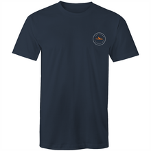 Load image into Gallery viewer, Clovelly Lord of the Beach - Mens T-Shirt - Navy / Orange