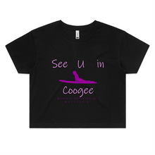 Load image into Gallery viewer, Swim with Shark in Coogee - Womens Crop Tee