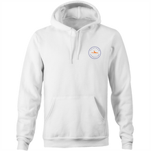 Load image into Gallery viewer, Bronte Lord of the Surf - Pocket Hoodie Sweatshirt - White / Orange