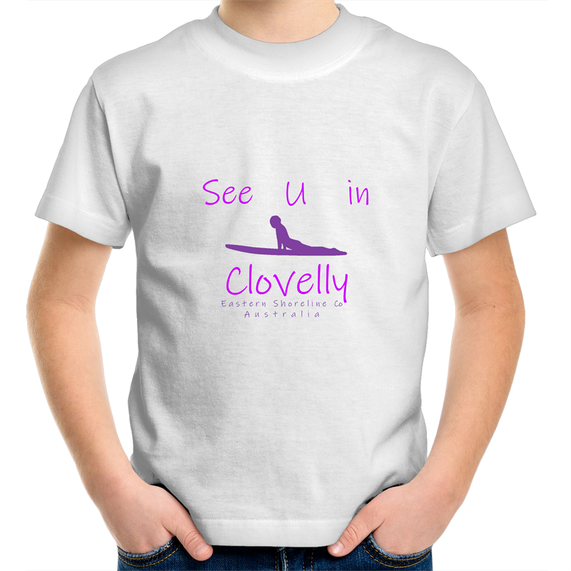 See U in Clovelly - Girl Crew T-Shirt