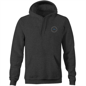 Bronte Lord of the Ocean - Pocket Hoodie Sweatshirt - Red / Light Blue (and other Mate ! )
