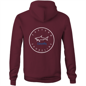 Clovelly Lord of the Ocean - Pocket Hoodie Sweatshirt - Navy / Light Blue (and other Mate !)