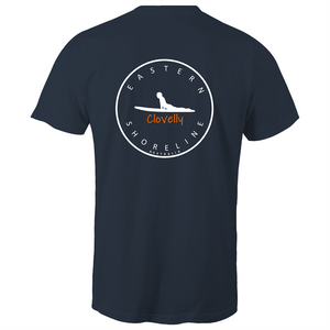 Clovelly Lord of Surf - Mens T-Shirt - Navy / Orange