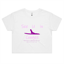 Load image into Gallery viewer, Swim with Shark in Coogee - Womens Crop Tee

