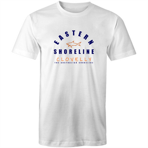 Clovelly King of the Ocean - Mens T-Shirt - White / Orange