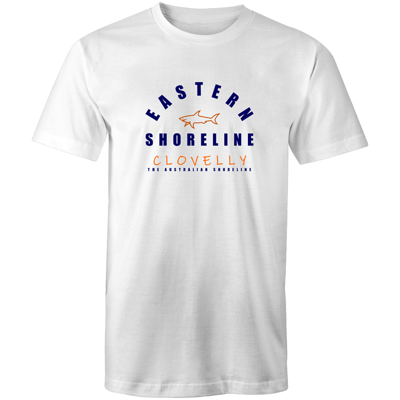 Clovelly King of the Ocean - Mens T-Shirt - White / Orange