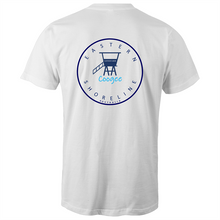 Load image into Gallery viewer, Coogee Lord of the Beach - Mens T-Shirt - White / Light Blue
