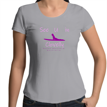 Load image into Gallery viewer, See U in Clovelly - Womens Scoop Neck T-Shirt
