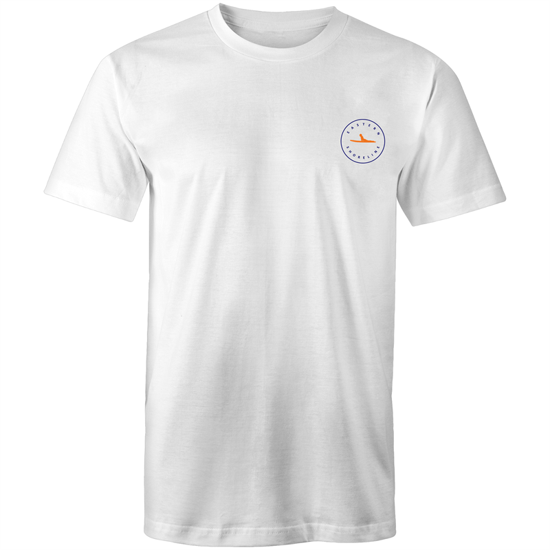 Clovelly Lord of the Beach - Mens T-Shirt - White / Orange