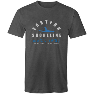 Maroubra King of Surf - Mens T-Shirt - Charcoal / Light Blue (and other Mate ! )