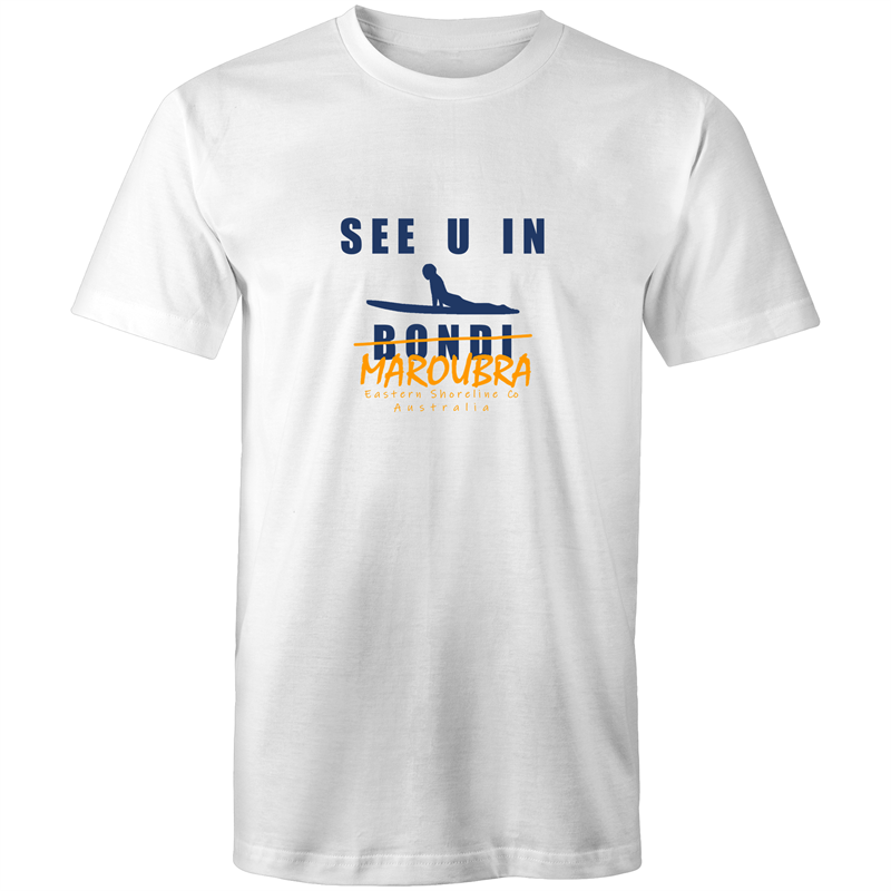 See U in Maroubra (and not in Bondi !) - Mens T-Shirt - White