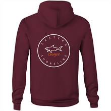 Load image into Gallery viewer, Coogee Lord of the Ocean - Pocket Hoodie Sweatshirt - Burgundy (and other Mate ! )
