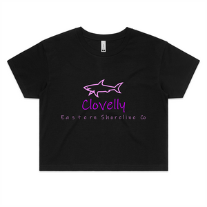 Swim with Sharks in Clovelly - Womens Crop Tee