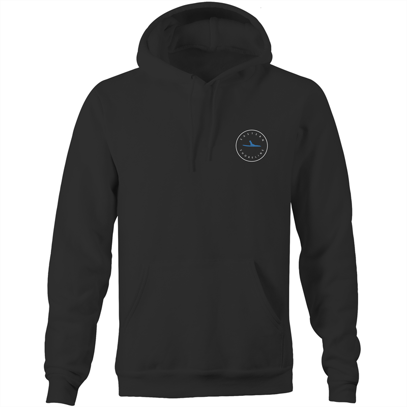 Clovelly Lord of the Ocean - Pocket Hoodie Sweatshirt - Navy / Light Blue (and other Mate !)