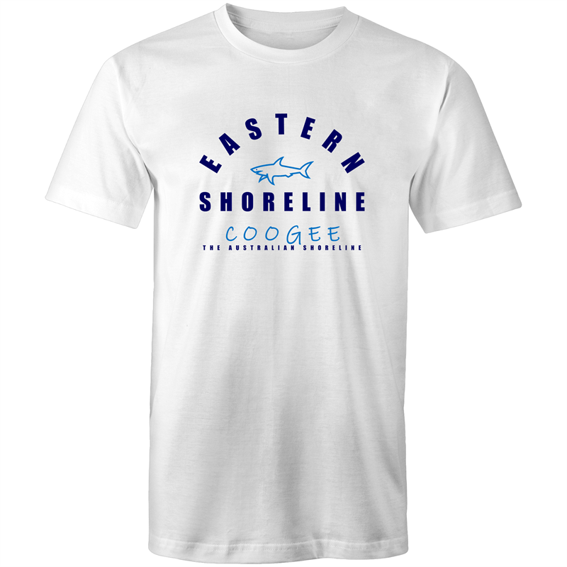 Coogee King of the Ocean - Mens T-Shirt - White / Light Blue