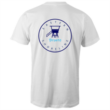 Load image into Gallery viewer, Bronte Lord of the Beach - Mens T-Shirt - White / Light Blue
